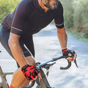 Cycling Gloves Breathable Half <b>Finger</b> <b>Bike</b> Gloves Shock Absorbing Anti Slip Palm for Road Mountain Bicycle Riding - Product Image 2