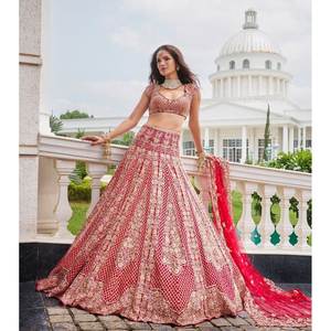 Les plus belles tenues de fête brodées Lehenga Choli Elegant Party Supplies - Product Image 5