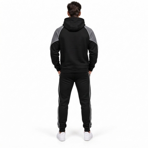 Ropa deportiva de entrenamiento con tela que absorbe la humedad y ajuste flexible, conjunto de sudadera y pantalones deportivos para hombre OEM. - Product Image 2