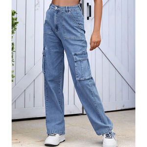 Producto de Moda en Tendencia: Ropa Deportiva para Mujer, Pantalones Cargo Modernos con Múltiples Bolsillos, Jeans Cargo para Mujer - Product Image 3