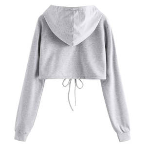 Nueva Llegada: Sudaderas Cortas con Capucha de Forro Polar para Mujer - Alta Calidad, Ecológicas, con Logotipo Frontal Personalizable - Product Image 2