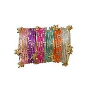 Latest Women Jewelry <b>Bangles</b> Set Wedding Party Wear Kashmiri <b>Bangles</b> Sets Multi Colors Custom Sizes Kashmiri <b>Bangles</b> Churiyan - Product Image 1
