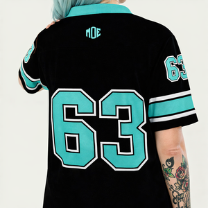 Camiseta de Fútbol Americano Personalizada de Malla Transpirable para Mujer, Unisex, Cuello en V, Talla Grande, para Práctica, Suministro al por Mayor OEM - Product Image 6