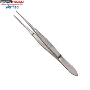 Pinzas Iris Eye de 4 puntas rectas dentadas de acero inoxidable, instrumento quirúrgico manual para uso oftálmico, médico y clínico - Product Image 5