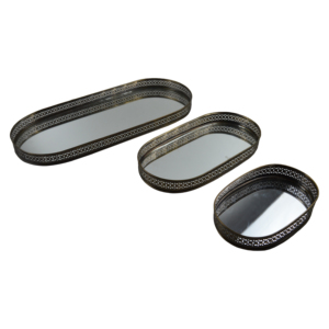 Elegante Bandeja Triangular de Metal para Exhibición de Joyería con Accesorios de Almacenamiento de Vidrio, el Mejor Diseño, la Más Demandada, de Alta Calidad - Product Image 5