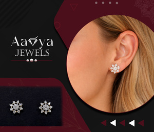 Joyería Fina, Pendientes de Diamantes Cultivados en Laboratorio, Corte Pera, Certificados por HRD, Oro Sólido de 9K, para Mujer, Bodas y Fiestas - Product Image 3