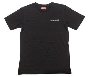 Ensemble T-shirt et short décontractés respirants noirs unis pour homme avec imprimé de marque personnalisé pour l'été, nouveauté - Product Image 1