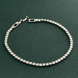 Pulsera RB GEMS de Plata de Ley 925 con Dijes Estilo Hiphop/Rock, Bañada en Rodio, con Diamantes VVS Tallados, Joyería Clásica Unisex para Boda o Compromiso - Product Image 5