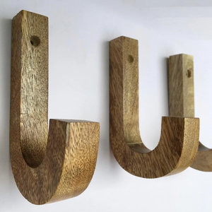 <b>Wall</b>-Mounted Hat Wood Coat Organizer Hook Towels <b>Clothes</b> Bags Bathroom Entryway Heavy Duty Hangers - Product Image 1