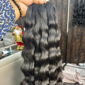 Extensions de cheveux humains Remy multi-donneurs, ondulés et raides, naturels, légers, écologiques, en vrac - Product Image 1