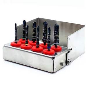 Kit de 8 Brocas Manuales para Implantes Dentales, Expansor de Hueso, Acero Inoxidable Negro, Instrumental Quirúrgico para Laboratorio - Product Image 4