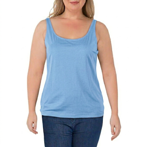 Womens Ribbed Tank <b>Top</b> Stretchable Slim Fit Sleeveless Breathable Comfort <b>Top</b> for Daily Wear Gym Yoga Home Factory Bulk Supply - Product Image 1