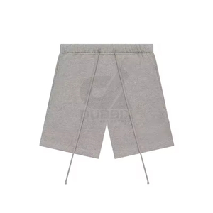 กางเกงขาสั้นผู้ชายผ้าฝ้ายคุณภาพสูง เนื้อหนา ทนทาน เอวยางยืด 1.1 นิ้ว สไตล์ลำลอง สีพื้น เป็นมิตรต่อสิ่งแวดล้อม แบรนด์ Fear Of Hip Hop God - Product Image 2