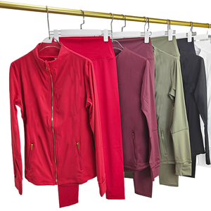 Ensemble de yoga d'hiver <span class=keywords><strong>LULU</strong></span>, manches longues, col montant, haute élasticité, coupe ajustée, vêtements de sport pour femmes, course à pied, fitness - Product Image 1