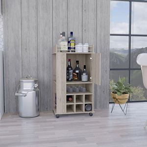 Carrello Portabottiglie Fargo con 6 Portabottiglie Integrati, Design Elegante da Carrello Bar - Product Image 4