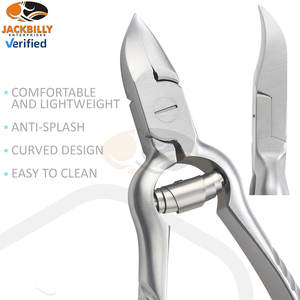 Coupe-ongles robuste pour podiatre, pour ongles épais et incarnés, professionnel, en acier inoxydable, avec ressort cylindrique, pour podologie - Product Image 2