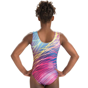 2026 Justaucorps de gymnastique et de danse une pièce pour filles, personnalisé et unique, par sublimation, pour compétition, avec services OEM - Product Image 3