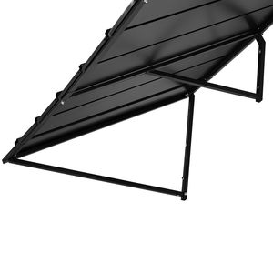 Auvent fixe en métal de 104 x 36 pouces avec structure triangulaire stable en acier, auvent pour fenêtre et porte, protection contre la pluie et la neige en extérieur - Product Image 4