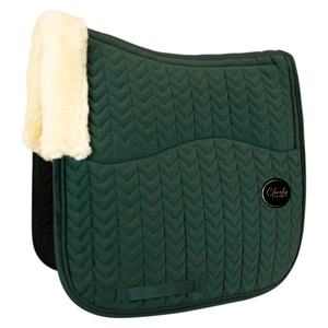 Dernière conception, tapis de selle respirant personnalisé en fourrure pour chevaux, dressage, équitation tout usage, performance, entraînement, compétition, polaire - Product Image 1