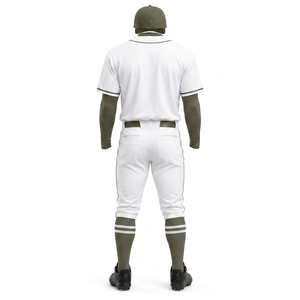 Uniforme de baseball personnalisé à manches courtes, fabrication professionnelle, service ODM personnalisé, 100% polyester - Product Image 2