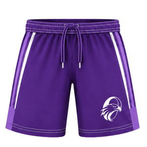 Customized Purple <b>White</b> Rugby <b>Shorts</b> Team Uniform Breathable Lightweight Custom Training Sportswear Athletic Performance <b>Shorts</b> - Product Image 1