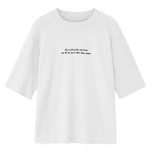 Camisetas Casuales de Lona Transpirable y Ecológica para Mujer con Estampado Digital, Spandex y Poliéster, Camiseta de Hombros Caídos para Mujer - Product Image 6