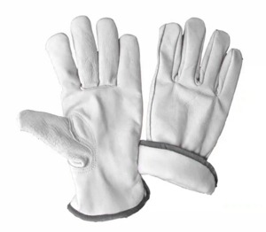 Guantes de Trabajo de Cuero Amarillos Unisex para Exteriores, Protección para Todas las Estaciones - Product Image 4