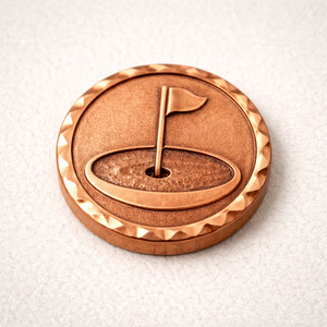 Marqueur de balle de golf en cuivre, souvenir de club sportif, personnalisable en gros, logo OEM, pas cher - Product Image 2