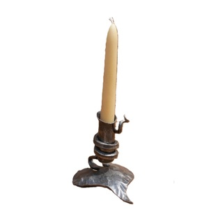 Ensemble de 3 bougeoirs coniques en laiton doré, supports à bougies modernes en métal pour la maison, ensemble de bougeoirs en or antique - Product Image 5