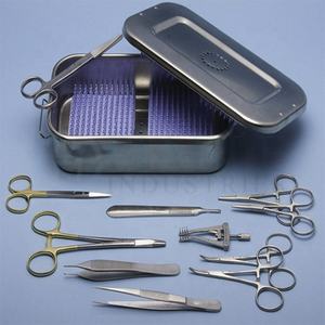 Kit de Cirugía de animales exóticos de acero inoxidable CE, conjunto veterinario Manual, base de instrumentos quirúrgicos - Product Image 2