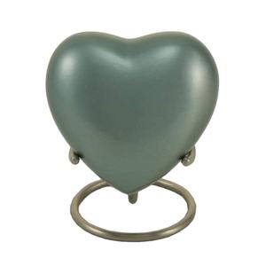 Minimalist Heart Cremation Urn With Stand Adults And Pet <b>Memorial</b> Ashes <b>Keepsake</b> Urns Decorative Metal Cremation Urns For Child - Product Image 1