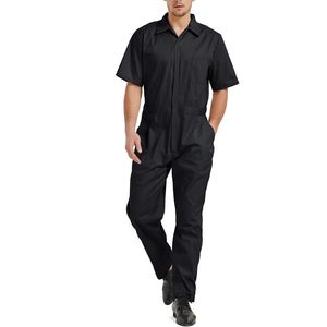 2025 Combinaison à manches courtes pour hommes personnalisée Combinaison en polyester de construction personnalisée avec taille élastique Taille régulière - Product Image 6