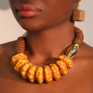 Unique Plastic/resin Beaded <b>Necklace</b> Fashion New Design Unique Fashion <b>Stacked</b> <b>Necklace</b> Accessories with rainbow Color - Product Image 2