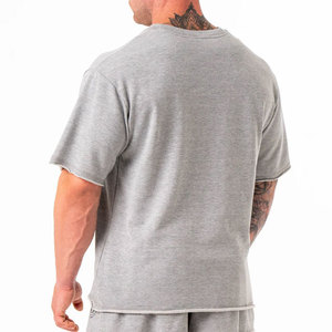 Camiseta Deportiva de Gimnasio de Manga Corta, 100% Algodón, Transpirable, Ecológica, con Logotipo Personalizado en Color, para Entrenamiento - Product Image 3