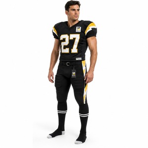 Uniforme de fútbol americano duradero con materiales ligeros, ajuste cómodo y movilidad superior para atletas activos. - Product Image 3