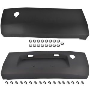 Paire de garnitures inférieures résistantes aux intempéries pour cadre de plaque d'immatriculation de porte arrière droite + gauche Ford Transit 2015-2019 - Product Image 1