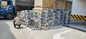 Poste de Cerca de Aluminio Negro Personalizado con Ranura Deslizante, Cerca de Jardín de Buena Calidad, Modelado 3D Disponible - Product Image 5