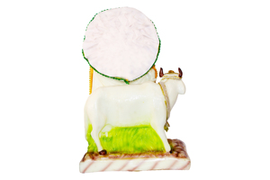 Luxury Handcrafted Art Deco Radha Krishna Cow <b>Statue</b> | <b>Religious</b> Home Decor for Housewarming & Diwali Celebrations - Product Image 2