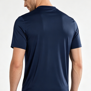 T-shirt de sport pour homme, personnalisé, décontracté, uni, teint, séchage rapide, respirant, coupe classique, pour la musculation, l'entraînement, le fitness, les activités de plein air et la gym - Product Image 3