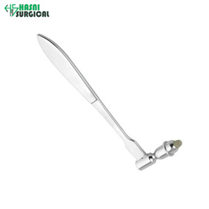 Marteau de percussion médical Traube 16 cm en acier inoxydable, outil de test des réflexes pour usage hospitalier - Product Image 1