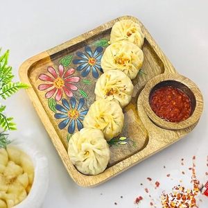Decorative Wooden Cheese and Charcuterie <b>Board</b> with Mini Condiment Bowls for Elegant Home Party Serving at Cheap Price - Product Image 5