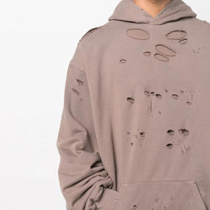 Nouveau sweat-shirt streetwear pour homme, col cheminée, en polaire, imprimé effet vieilli sur toute la surface, chaud pour l'automne, tendance mode - Product Image 3