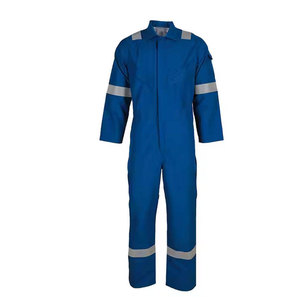Overoles de Trabajo Econex Deportivos Unisex Azules de Algodón Transpirable de Alta Visibilidad con Franjas Reflectantes, Certificación CE/UE - Product Image 2