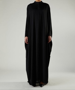 Wholesale Modest Dubai Beaded Sequined Long Sleeve <b>Abaya</b> Muslim Traditional Handmade <b>Wedding</b> Women Polyester Breathable V Neck - Product Image 2