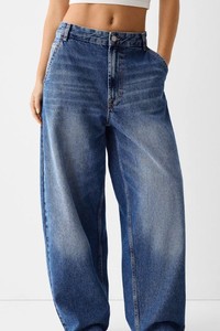 Jean décontracté droit en denim déchiré respirant style japonais taille mi-haute pour femme - Product Image 5