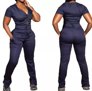 Unisex Soft Woven Rayon <b>Scrubs</b> Hospital-Grade Breathable for <b>Scrubs</b> Set Elasticity Custom Logo <b>Plus</b> <b>Size</b> Workwear Doctors - Product Image 1