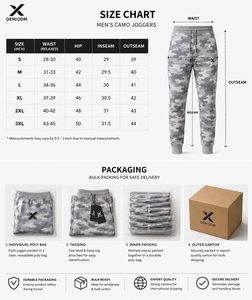 Pantalon de jogging pour homme X Sports City, motif camouflage gris, logo personnalisé, très demandé, couleur et design tendance, très apprécié - Product Image 6