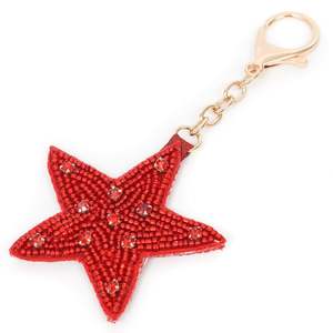 Magnifique breloque de sac brodée de perles de rocaille, accessoire décoratif chic pour sac à main, pendentif élégant pour sac à main - Product Image 6