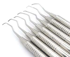 Ensemble de curettes dentaires Gracey de qualité supérieure, 7 pièces, en acier inoxydable de haute qualité, instruments dentaires parodontaux pour le planage et le détartrage des racines - Product Image 2
