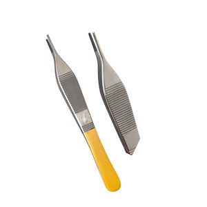 Pinzas Adson Brown de Alta Precisión para Tejidos, Instrumento Médico Manual de Acero Inoxidable Alemán, Puntas Delicadas Finas Dentadas, Duraderas - Product Image 1